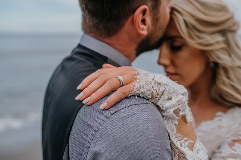 Beach proposal and Engagement Ring by Diamond Studio